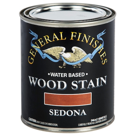 General Finishes 1 Qt Sedona Wood Stain Water-Based Penetrating Stain WSQT